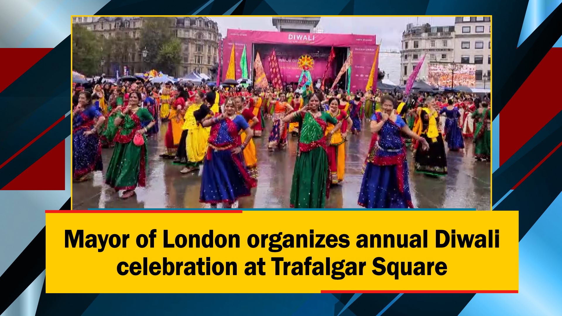Mayor of London organizes annual Diwali celebration at Trafalgar Square